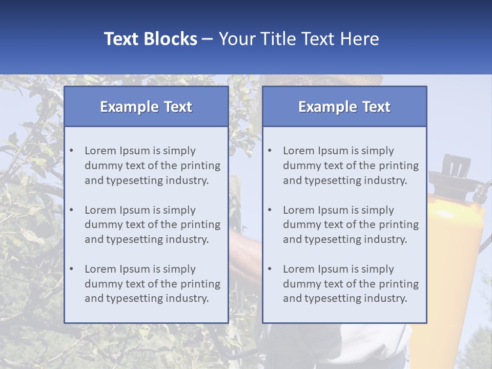 Treatment Of Trees From Pests PowerPoint Template