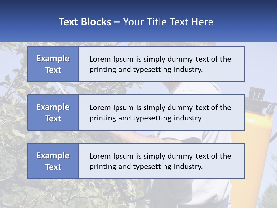 Treatment Of Trees From Pests PowerPoint Template