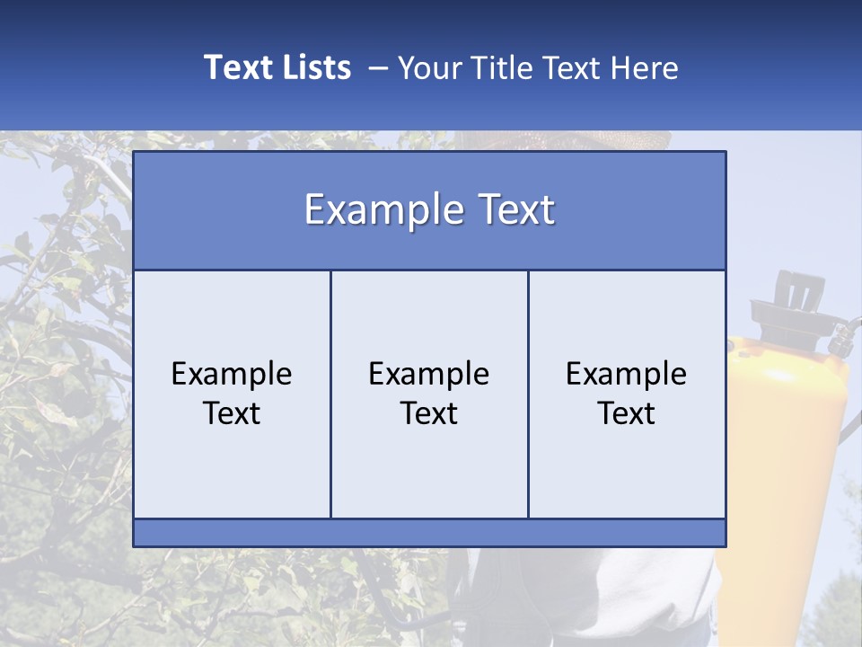Treatment Of Trees From Pests PowerPoint Template
