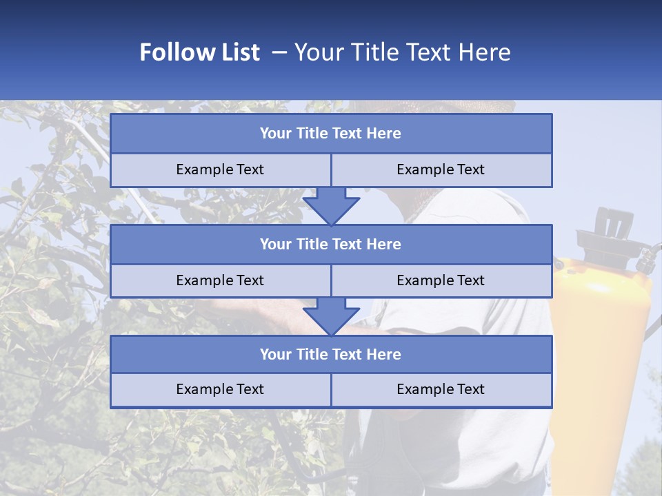 Treatment Of Trees From Pests PowerPoint Template