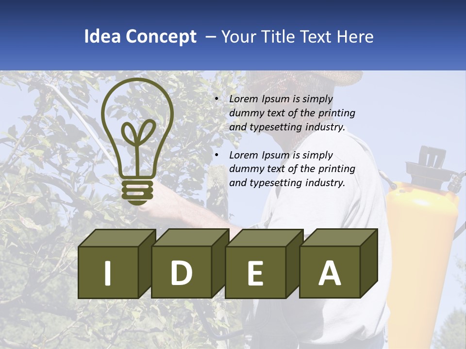 Treatment Of Trees From Pests PowerPoint Template