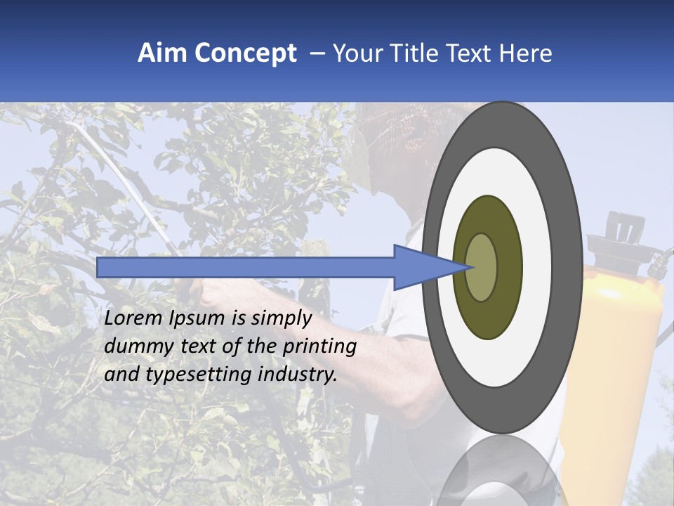 Treatment Of Trees From Pests PowerPoint Template