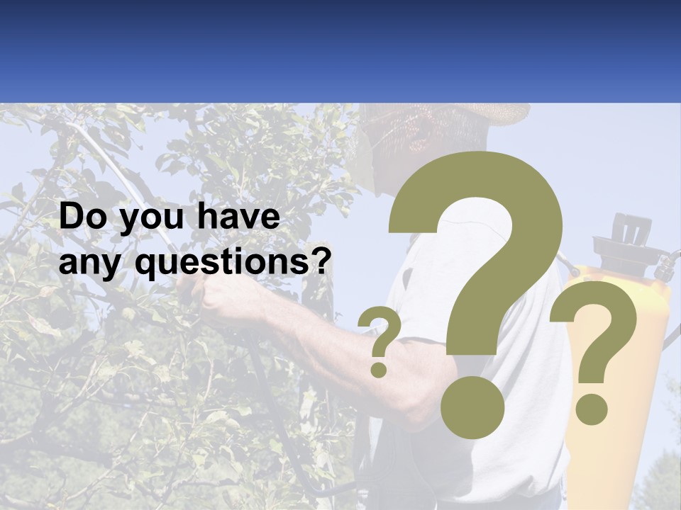 Treatment Of Trees From Pests PowerPoint Template