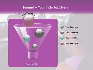 Girl In A Car In A Traffic Jam PowerPoint Template