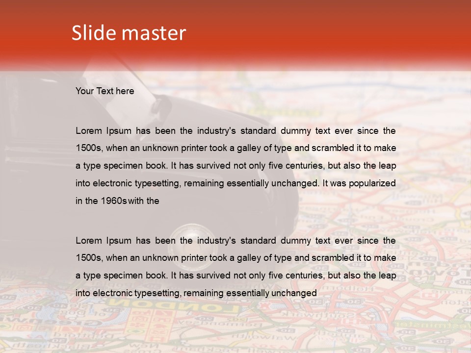 Traffic On The Roads PowerPoint Template