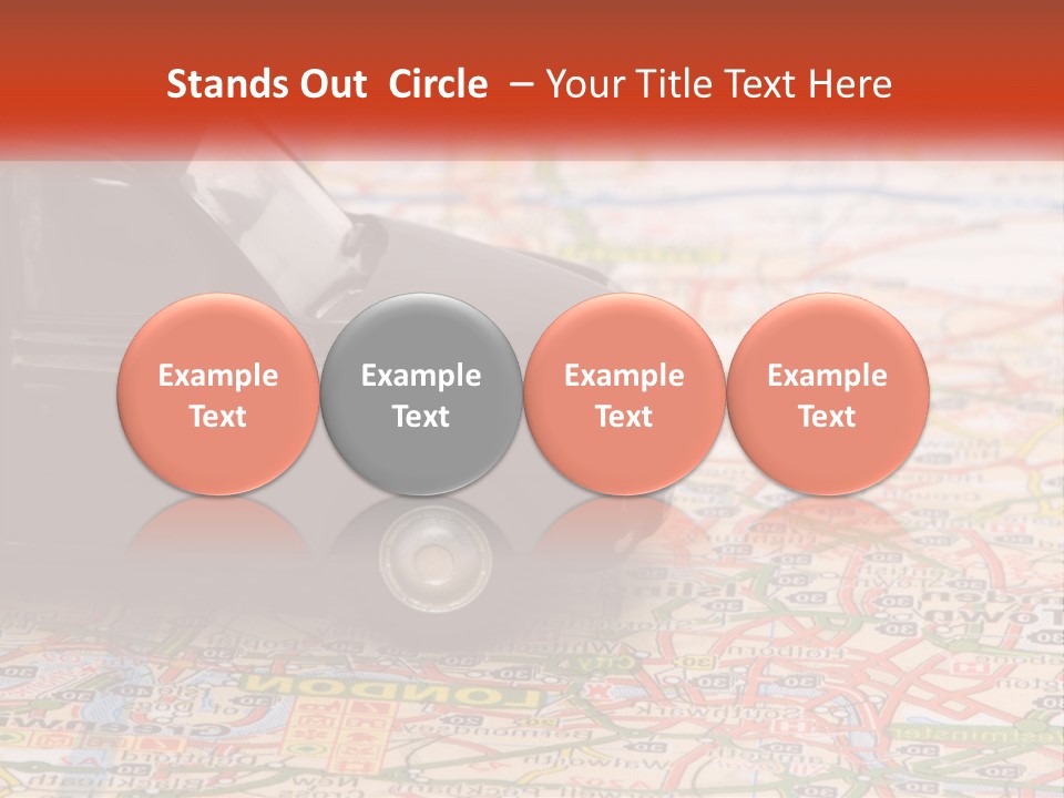 Traffic On The Roads PowerPoint Template