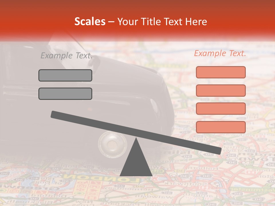 Traffic On The Roads PowerPoint Template
