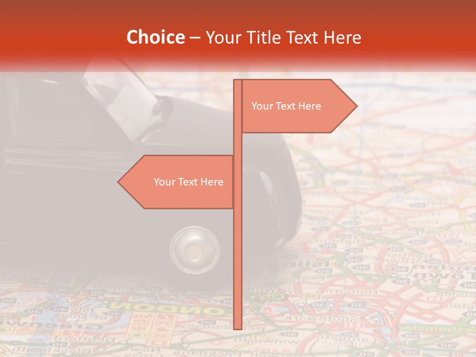 Traffic On The Roads PowerPoint Template