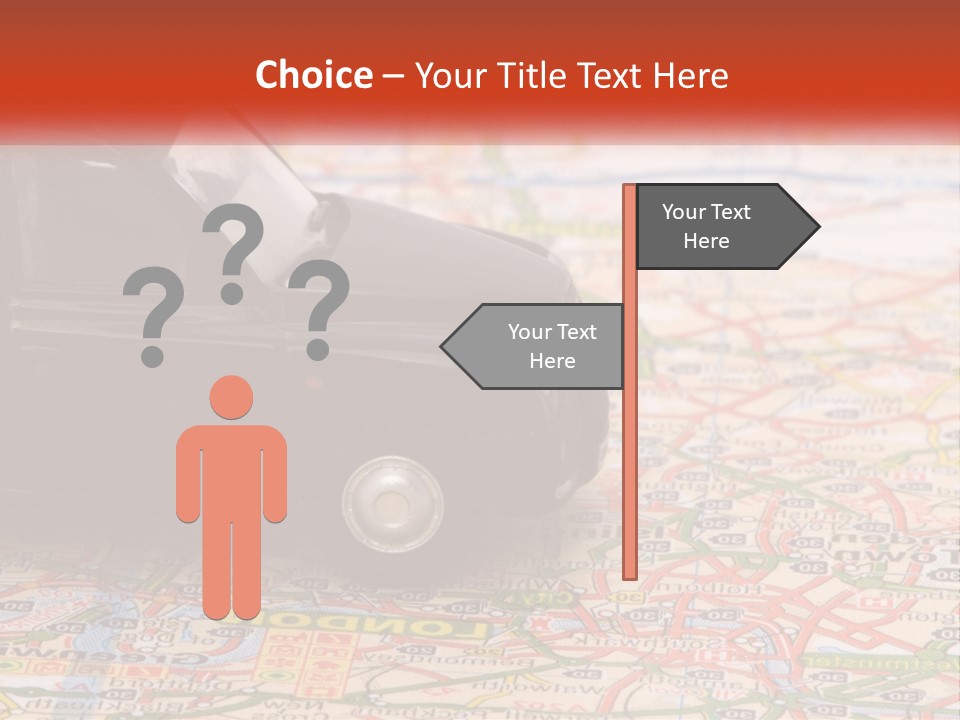 Traffic On The Roads PowerPoint Template