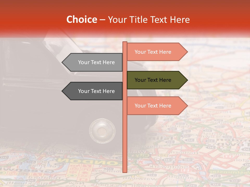 Traffic On The Roads PowerPoint Template