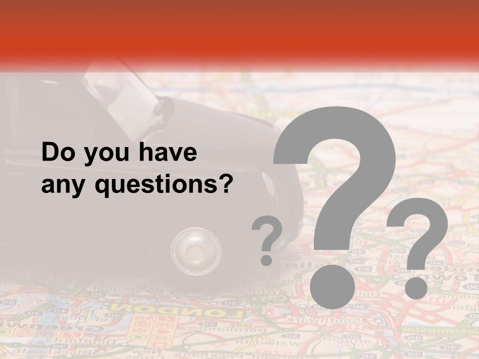 Traffic On The Roads PowerPoint Template