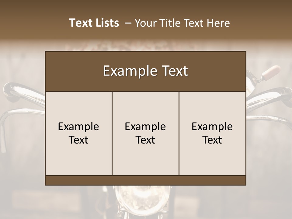 Bicycles Bouquet Of Flowers PowerPoint Template