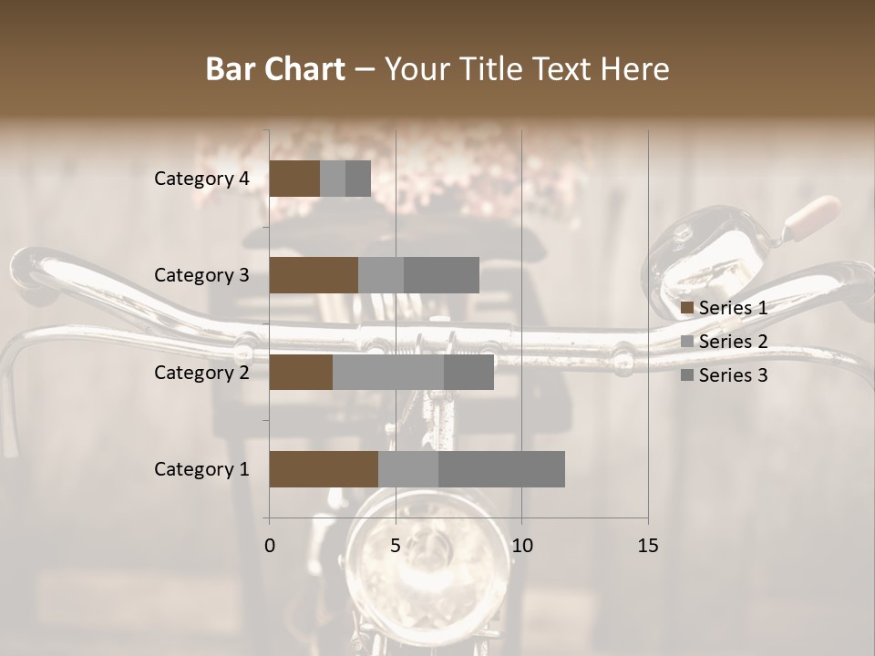 Bicycles Bouquet Of Flowers PowerPoint Template