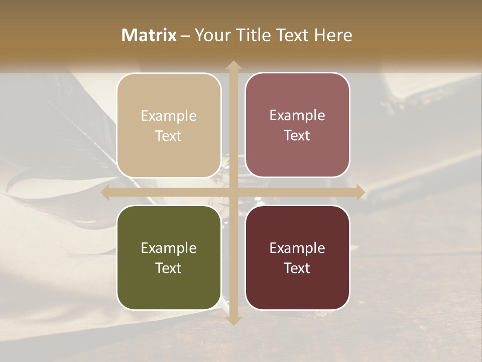 Pen And Ink PowerPoint Template