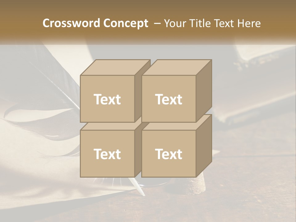 Pen And Ink PowerPoint Template