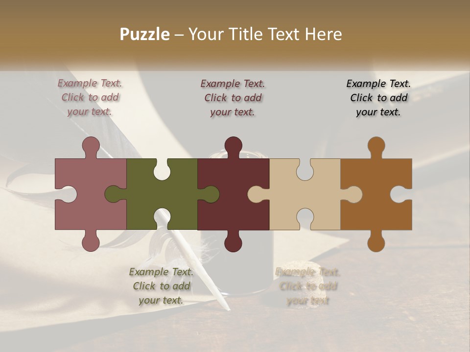 Pen And Ink PowerPoint Template