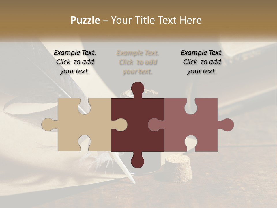 Pen And Ink PowerPoint Template