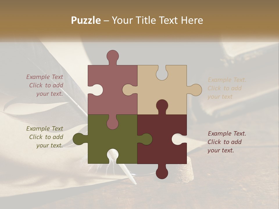 Pen And Ink PowerPoint Template