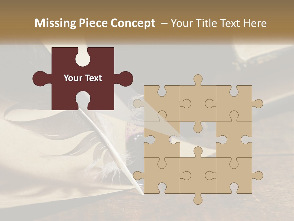 Pen And Ink PowerPoint Template