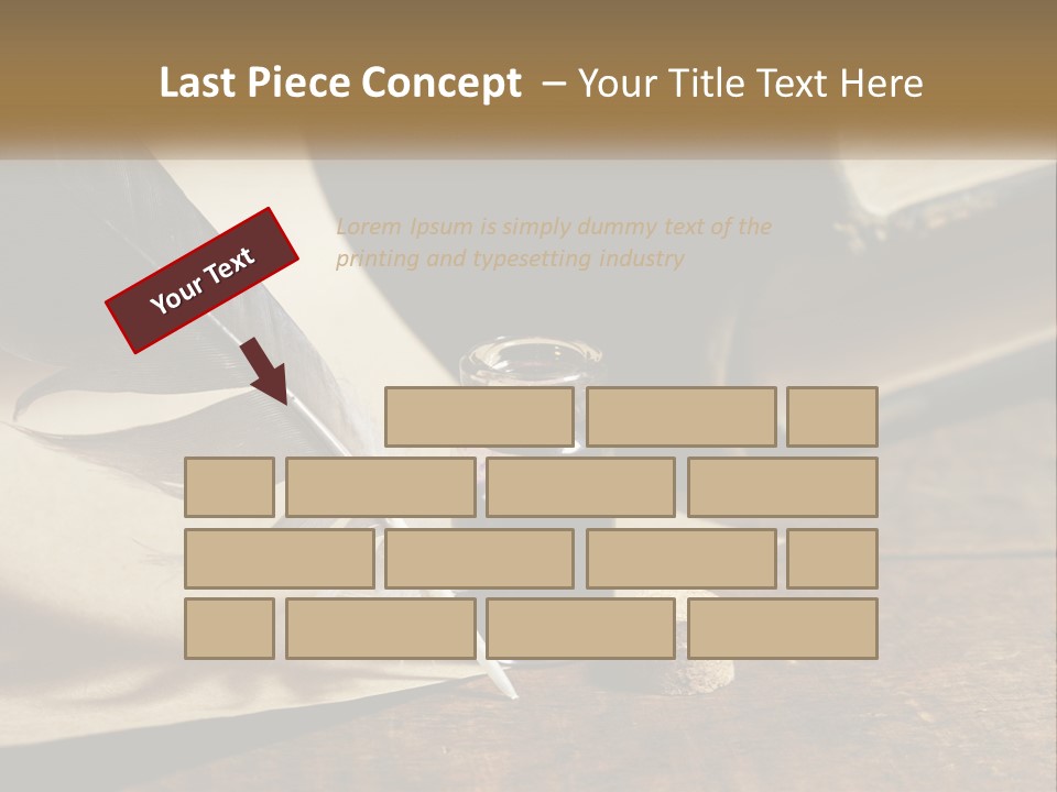Pen And Ink PowerPoint Template