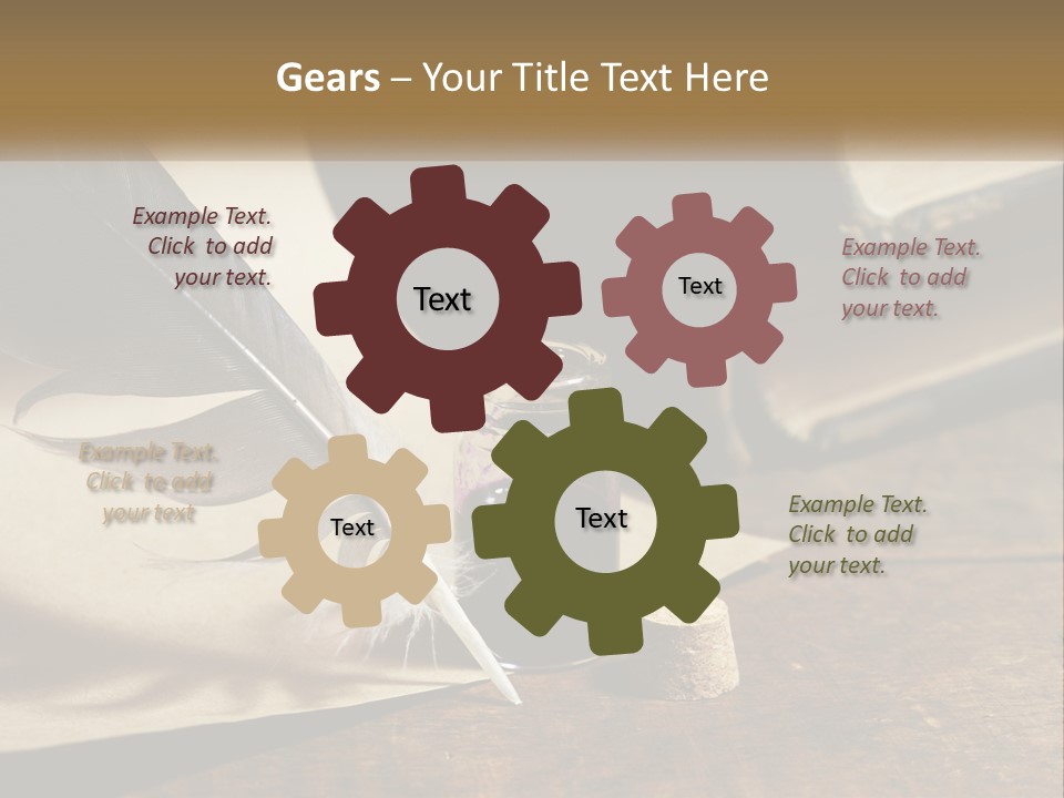 Pen And Ink PowerPoint Template