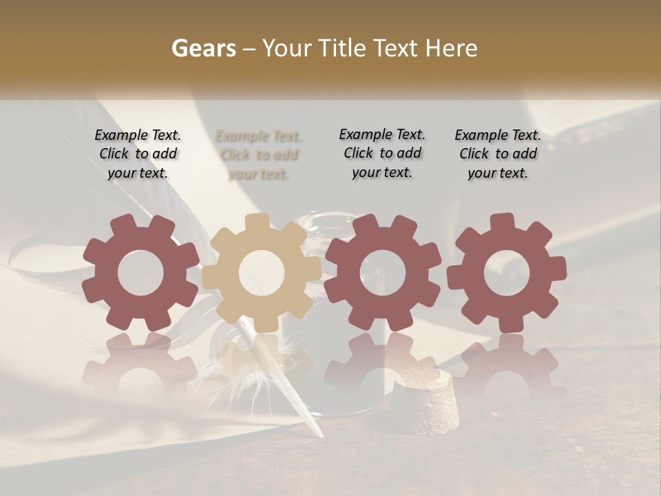 Pen And Ink PowerPoint Template