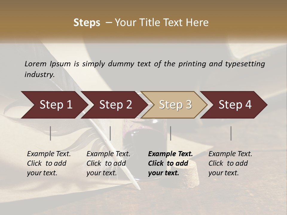 Pen And Ink PowerPoint Template