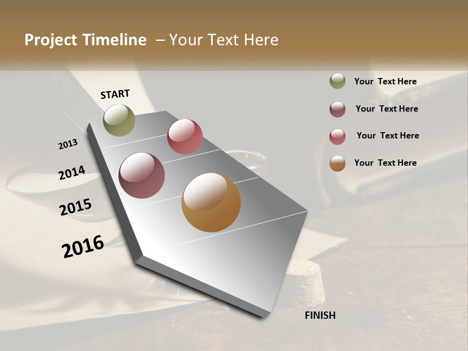 Pen And Ink PowerPoint Template
