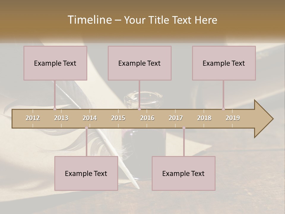 Pen And Ink PowerPoint Template