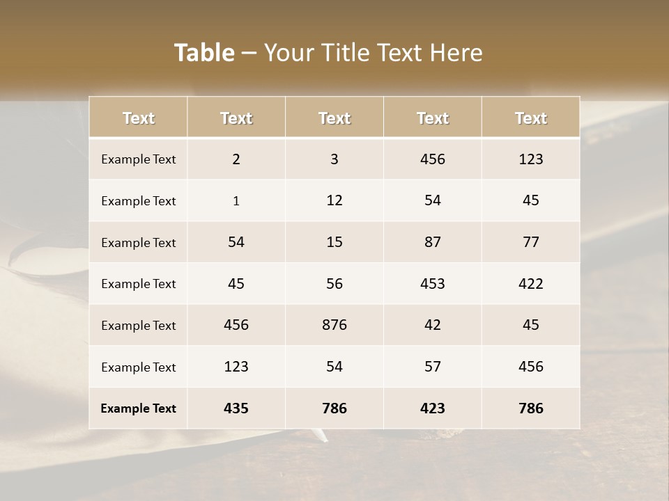 Pen And Ink PowerPoint Template