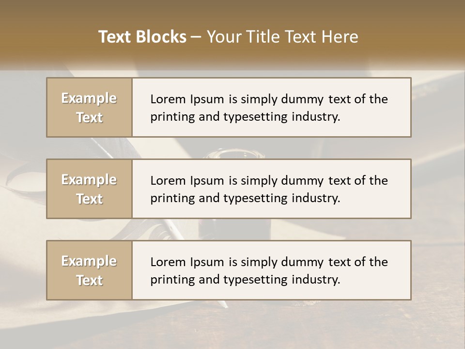 Pen And Ink PowerPoint Template