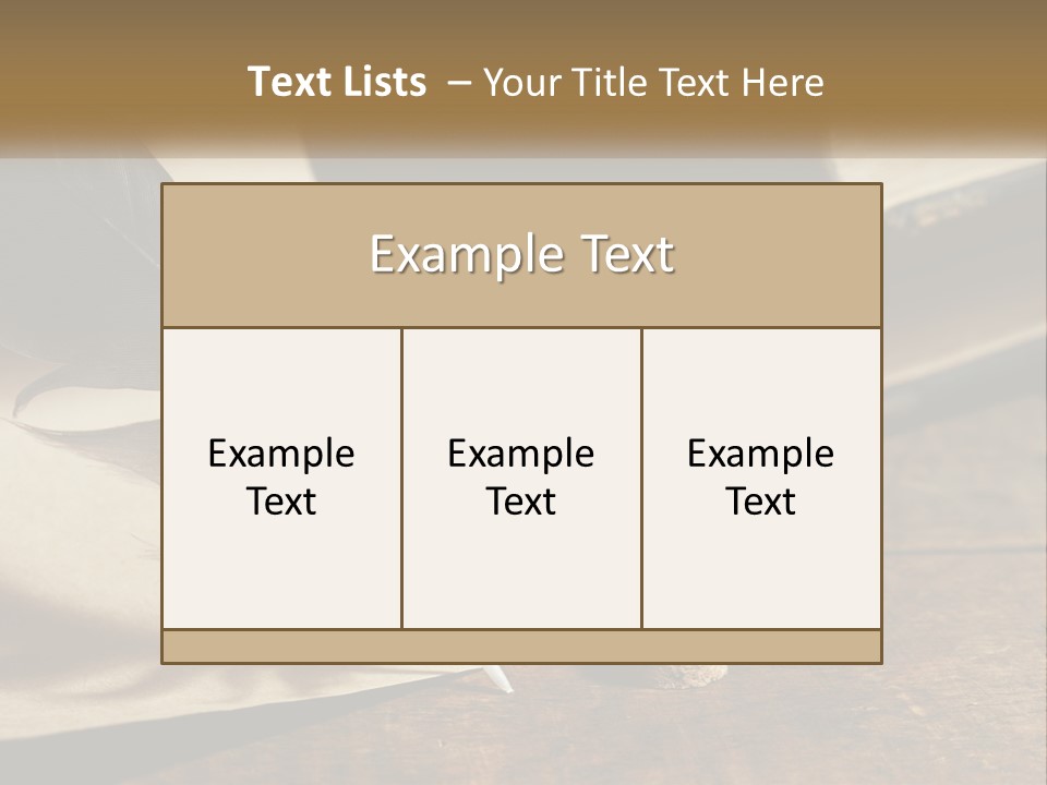Pen And Ink PowerPoint Template