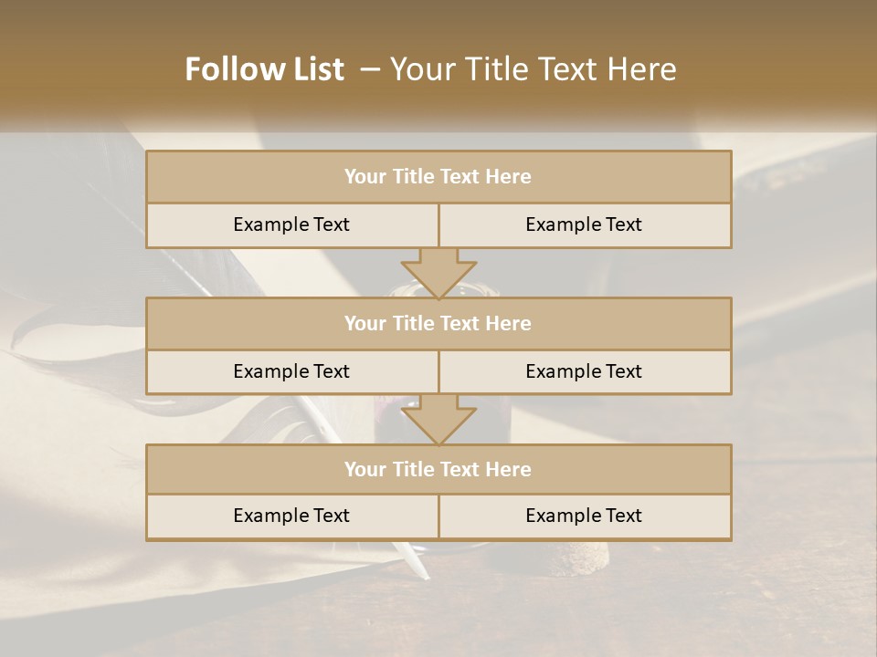 Pen And Ink PowerPoint Template