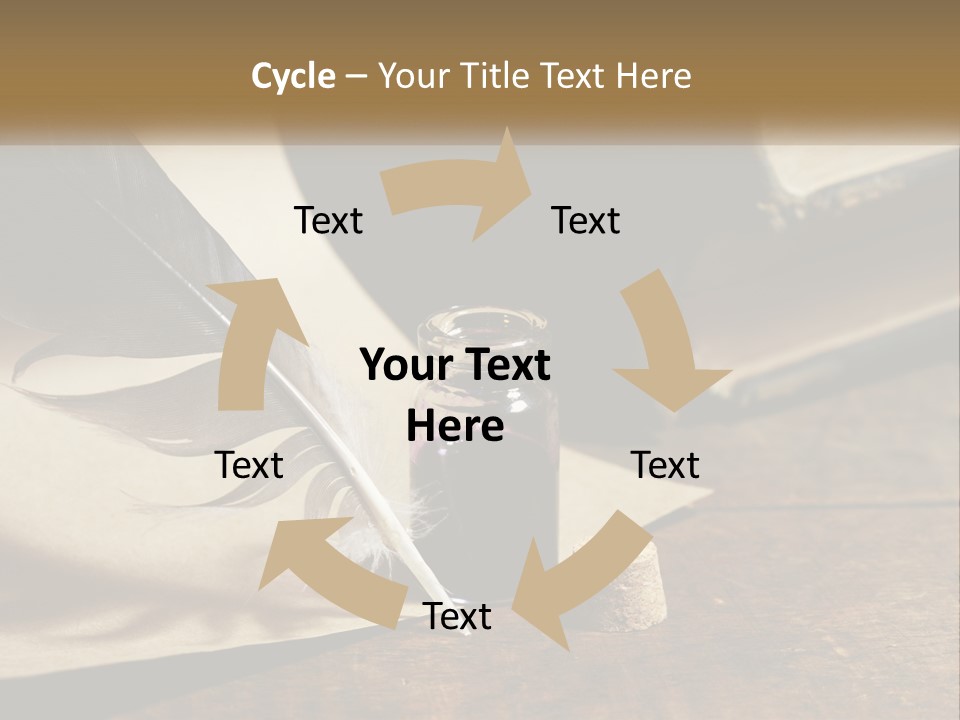 Pen And Ink PowerPoint Template