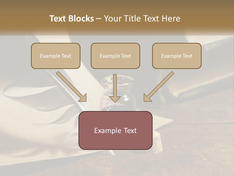 Pen And Ink PowerPoint Template