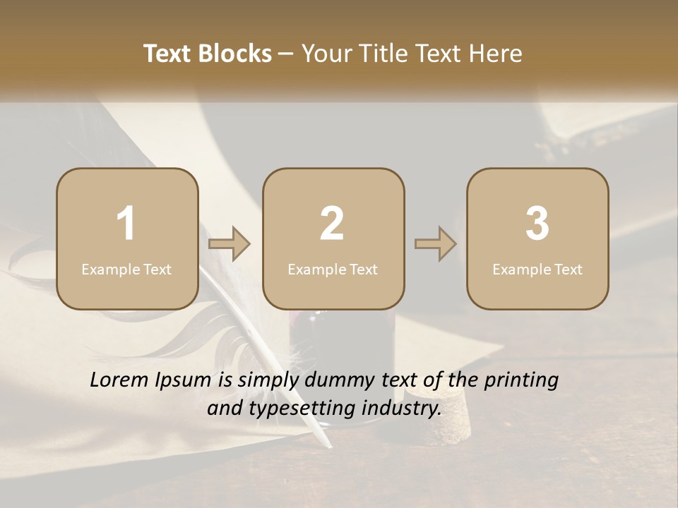 Pen And Ink PowerPoint Template