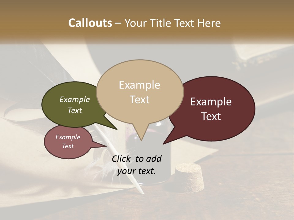 Pen And Ink PowerPoint Template