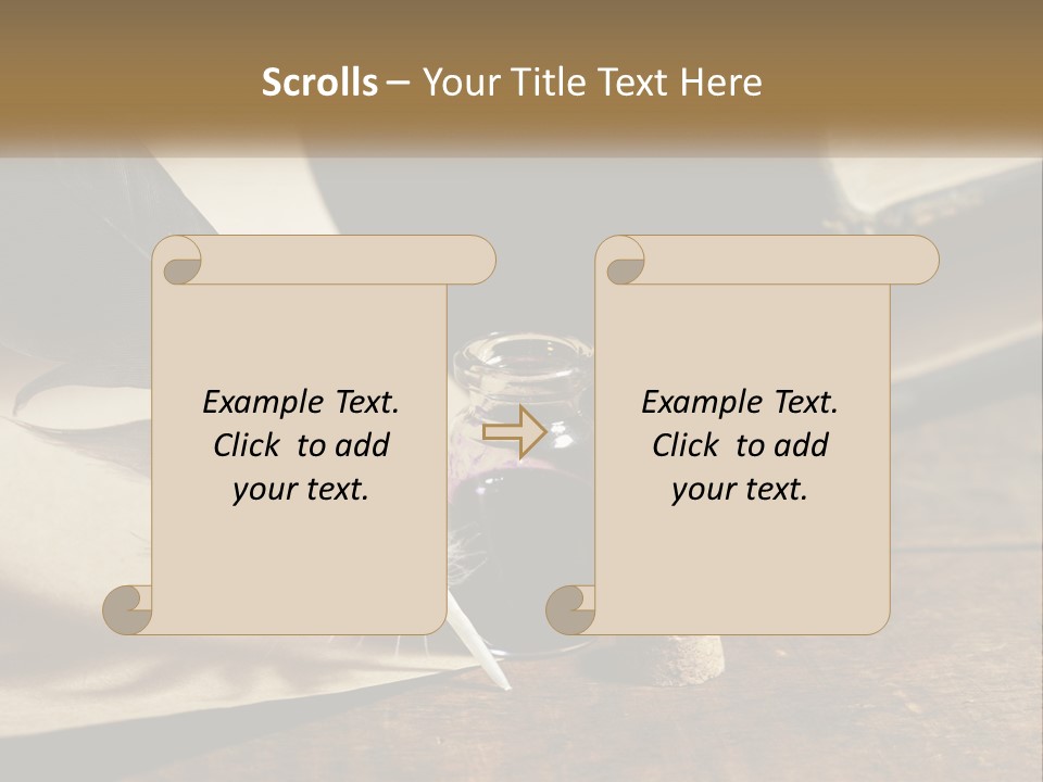 Pen And Ink PowerPoint Template