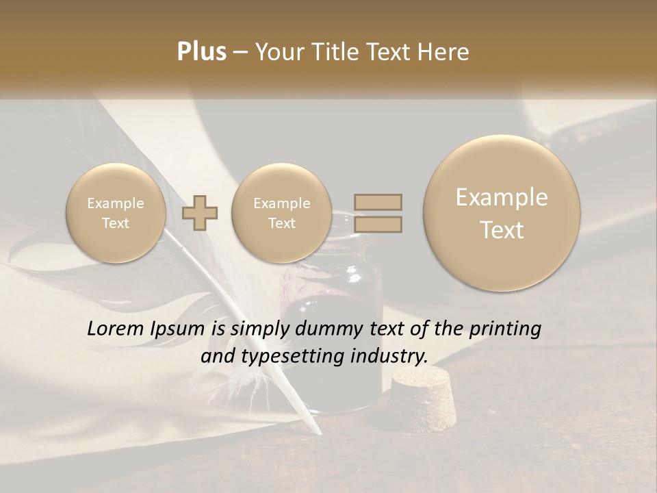 Pen And Ink PowerPoint Template
