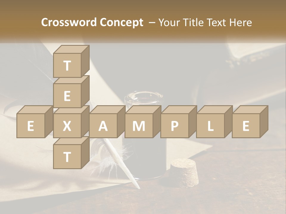 Pen And Ink PowerPoint Template