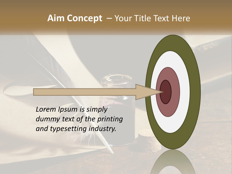 Pen And Ink PowerPoint Template