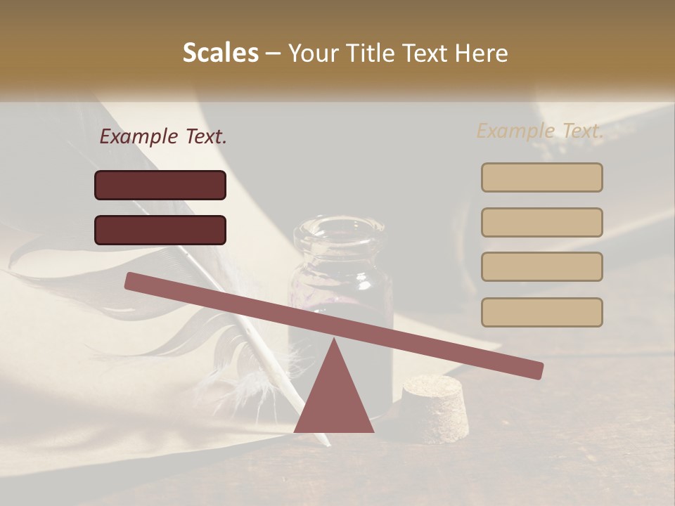Pen And Ink PowerPoint Template