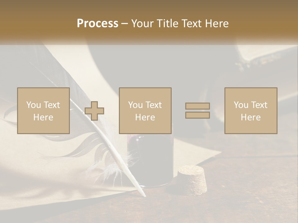 Pen And Ink PowerPoint Template