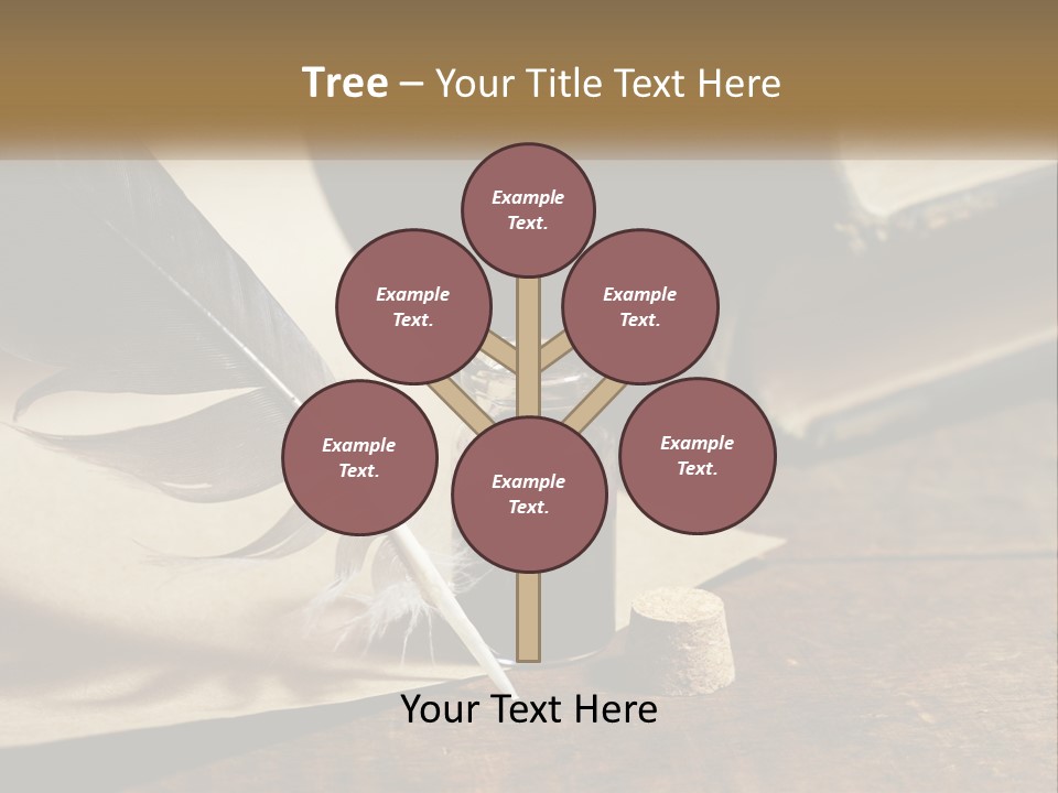 Pen And Ink PowerPoint Template