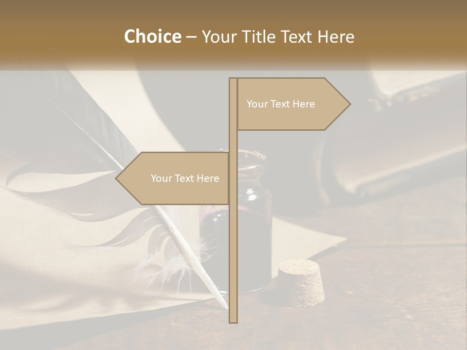 Pen And Ink PowerPoint Template