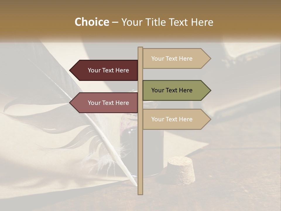 Pen And Ink PowerPoint Template