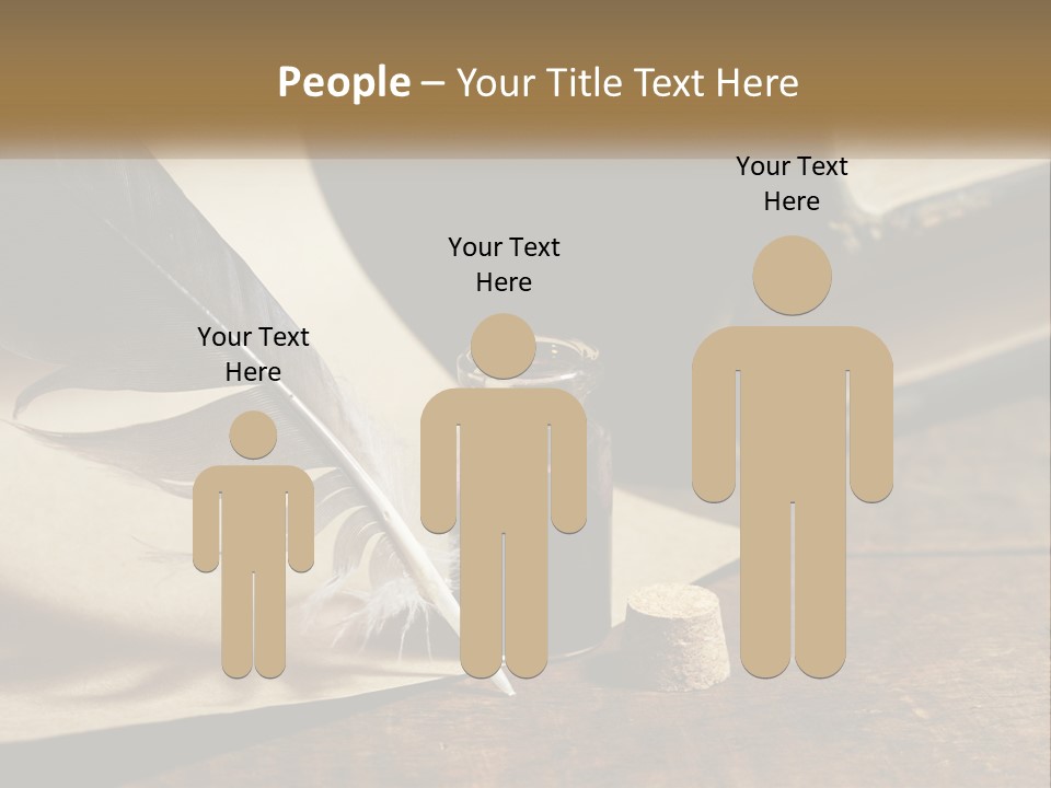 Pen And Ink PowerPoint Template