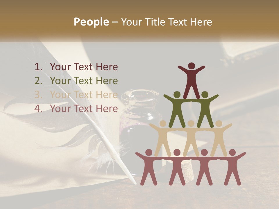 Pen And Ink PowerPoint Template