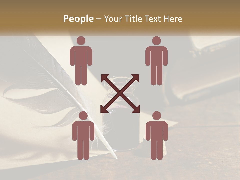 Pen And Ink PowerPoint Template