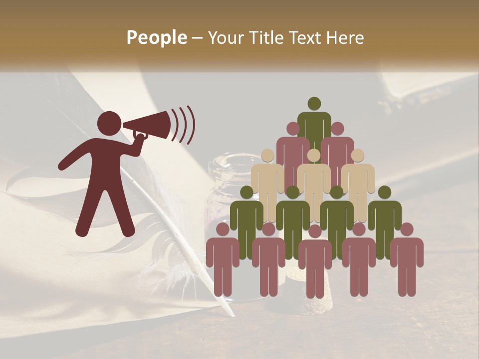 Pen And Ink PowerPoint Template